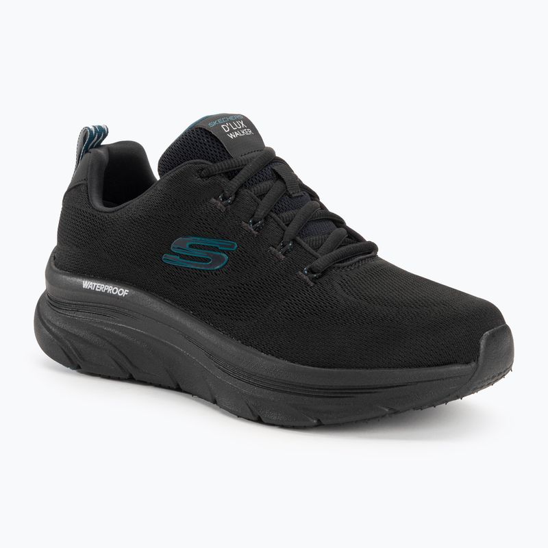 SKECHERS férfi D'Lux Walker Get Oasis fekete/zöld cipő