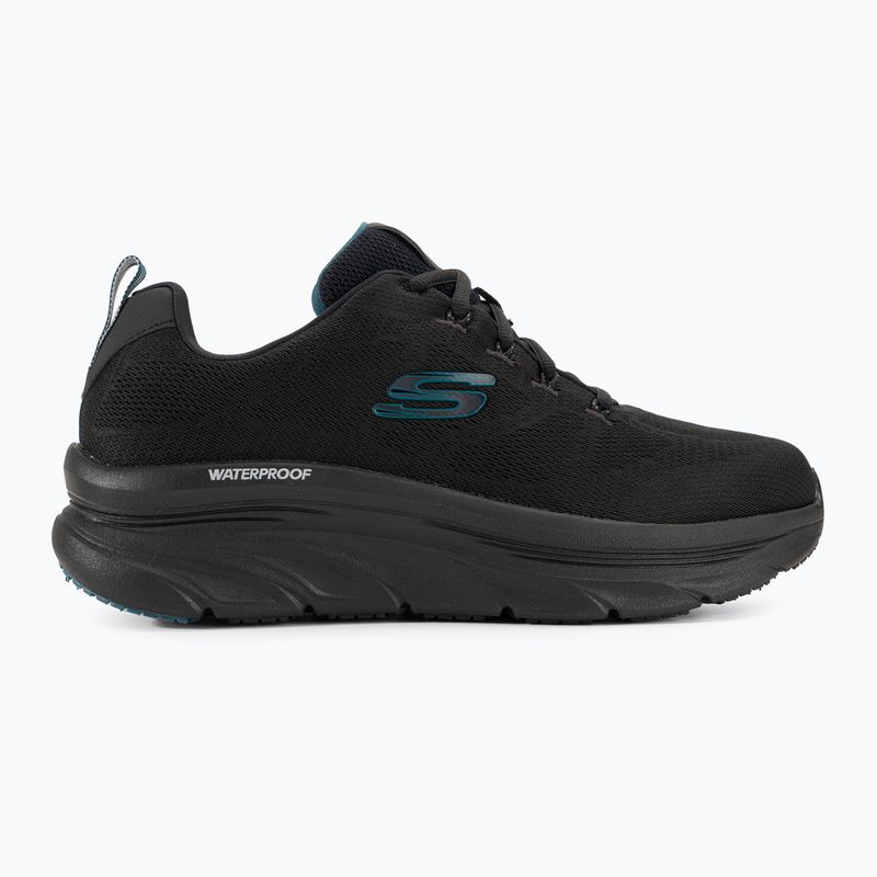 SKECHERS férfi D'Lux Walker Get Oasis fekete/zöld cipő 2