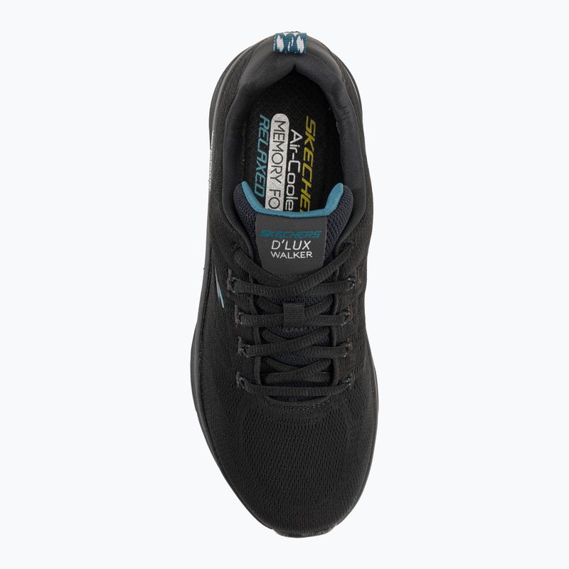 SKECHERS férfi D'Lux Walker Get Oasis fekete/zöld cipő 6