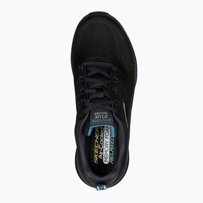 SKECHERS férfi D'Lux Walker Get Oasis fekete/zöld cipő 9