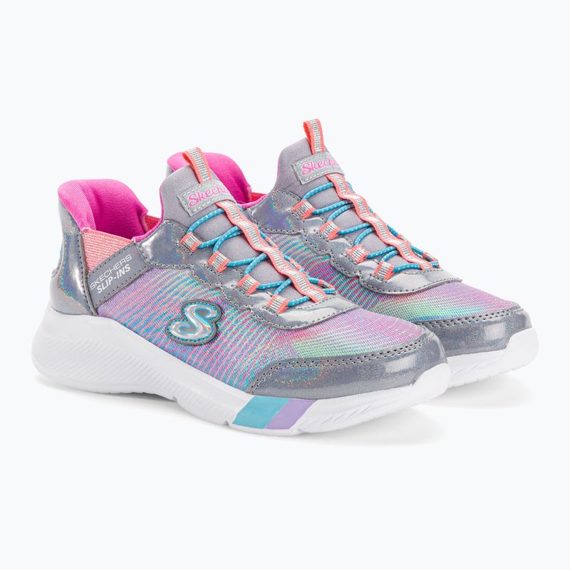 SKECHERS Slip-ins gyermek tornacipő Dreamy Lites Colorful Prism szürke/multi 4