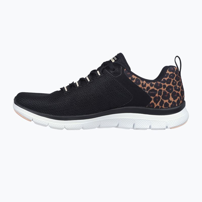 SKECHERS női cipő Flex Appeal 4.0 Wild Ballad fekete/leopárd 3