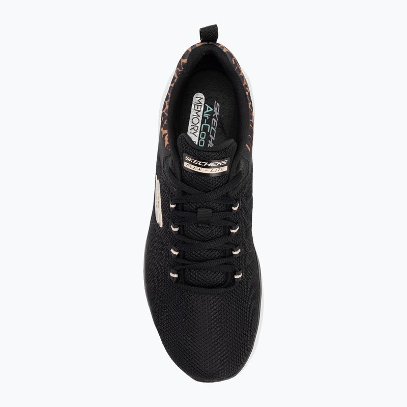 SKECHERS női cipő Flex Appeal 4.0 Wild Ballad fekete/leopárd 5