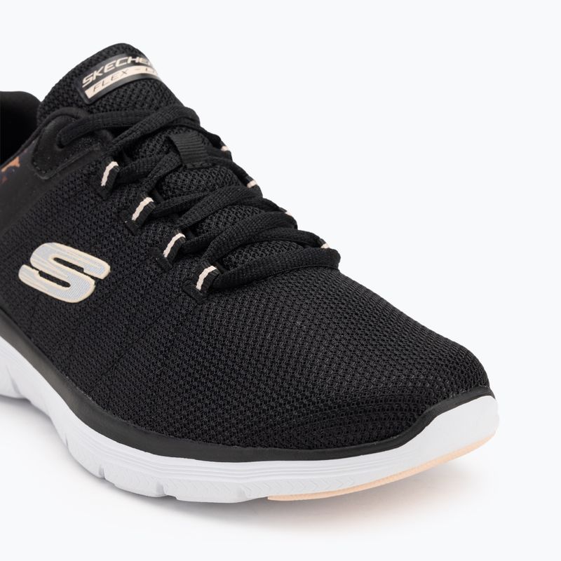 SKECHERS női cipő Flex Appeal 4.0 Wild Ballad fekete/leopárd 7
