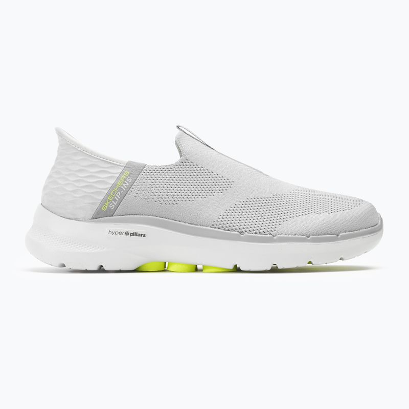 Férfi SKECHERS Slip-ins Go Walk 6 Easy On szürke/szürke/zöld cipő 2