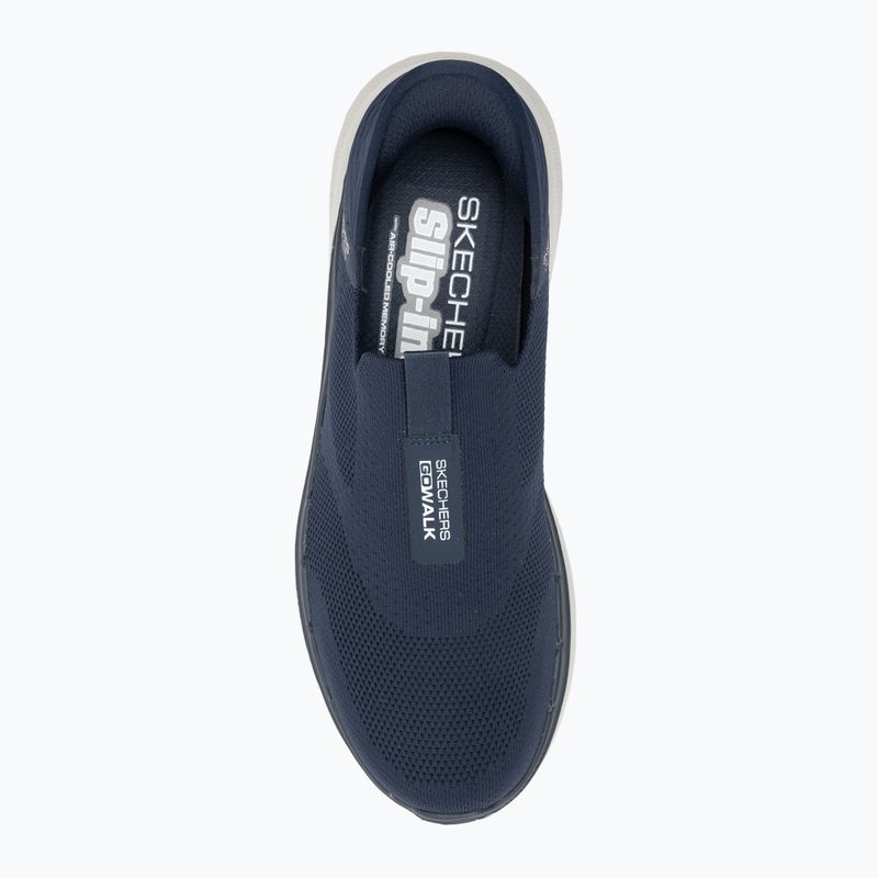 Férfi SKECHERS Slip-ins Go Walk 6 Easy On navy/fehér cipő 5