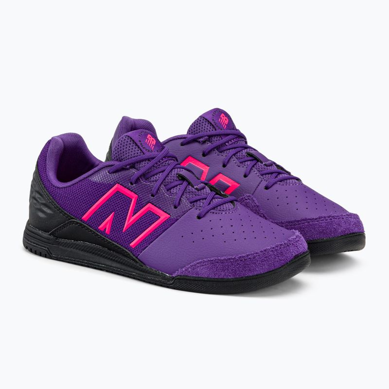 New Balance Audazo V6 Command IN gyermek futballcipő lila 4