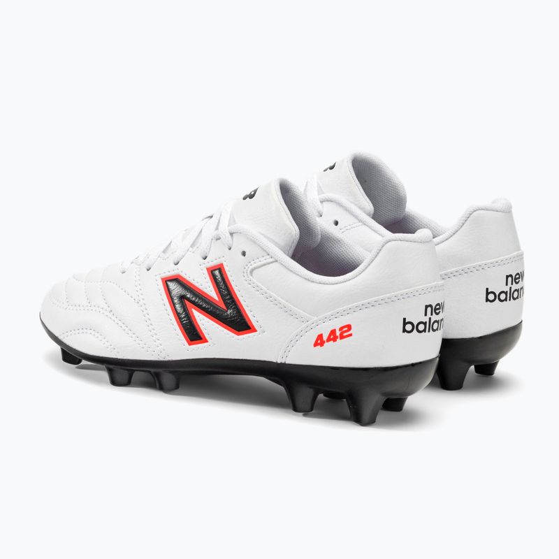 New Balance 442 V2 Academy FG gyermek futballcipő fehér JS43FWD2.M.035 3