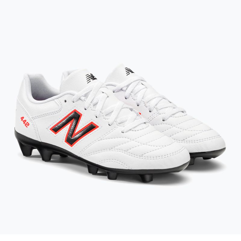 New Balance 442 V2 Academy FG gyermek futballcipő fehér JS43FWD2.M.035 4
