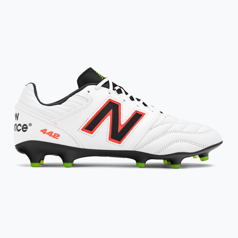 New Balance 442 V2 Pro FG férfi futballcipő fehér és fekete MS41FWD2.D.095 2