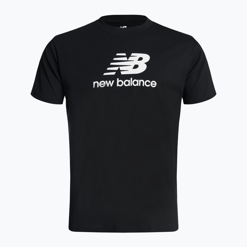 New Balance Essentials Stacked Logo Co férfi tréning póló fekete NBMT31541BK 5