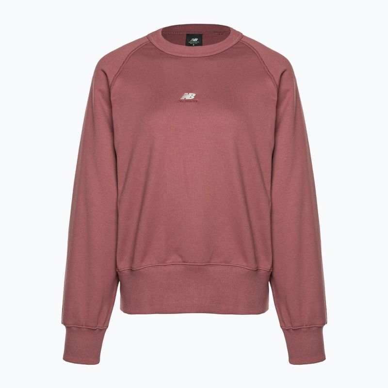 Női edzés pulóver New Balance Athletics Remastered French Terry Crewneck piros WT31500WAD 5