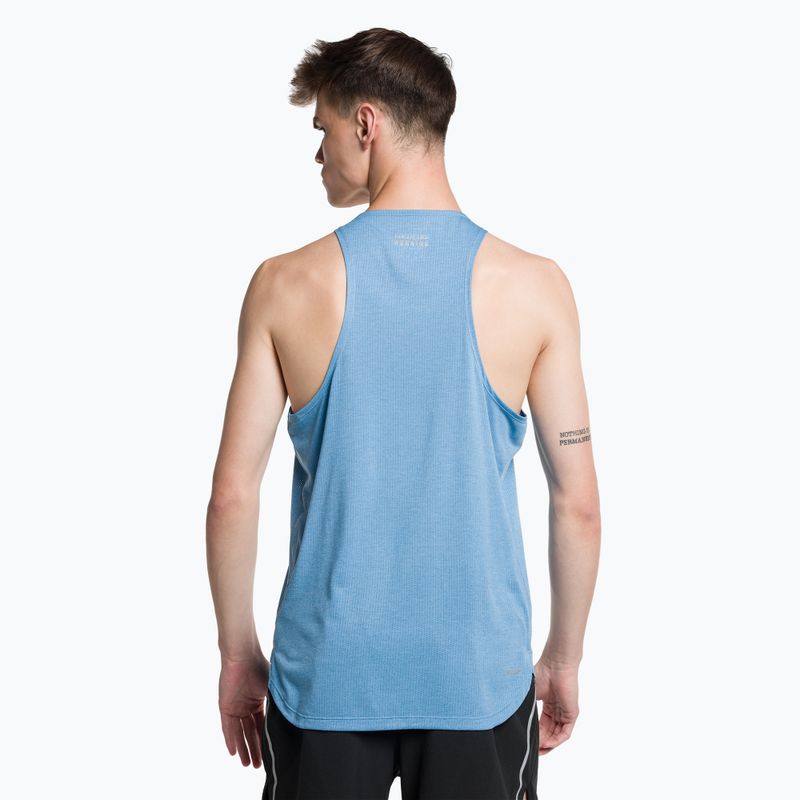 Férfi futó felső New Balance Graphic Impact Run Singlet kék MT21276HBT 3