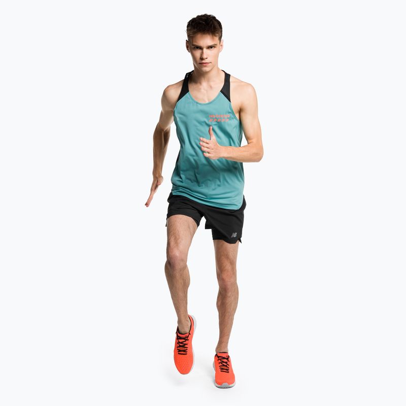 Férfi futó felső New Balance Accelerate Pacer Singlet kék MT31240FAD 2