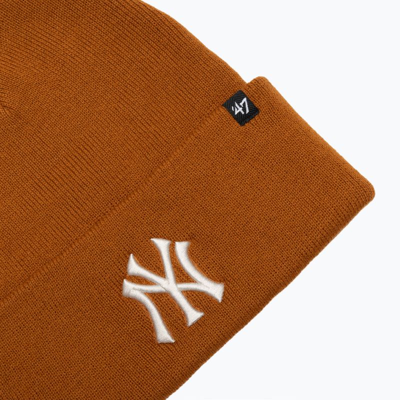 Téli sapka 47 Brand MLB New York Yankees Haymaker burnt orange 3