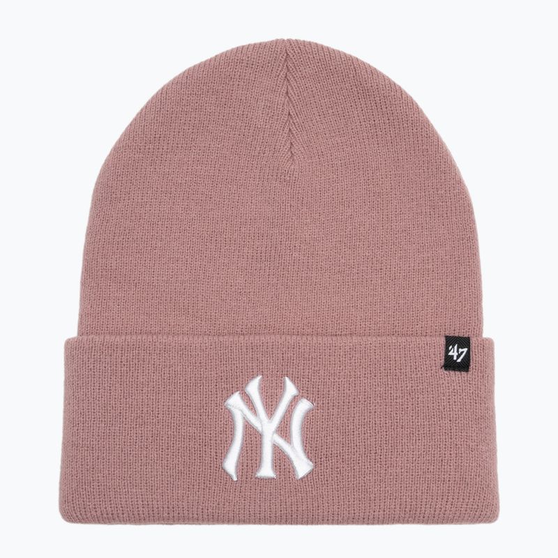 Téli sapka 47 Brand MLB New York Yankees Haymaker mauve