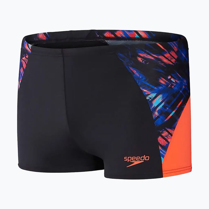 Férfi Speedo ECO END+ Splice úszónadrág fekete/narancssárga 6
