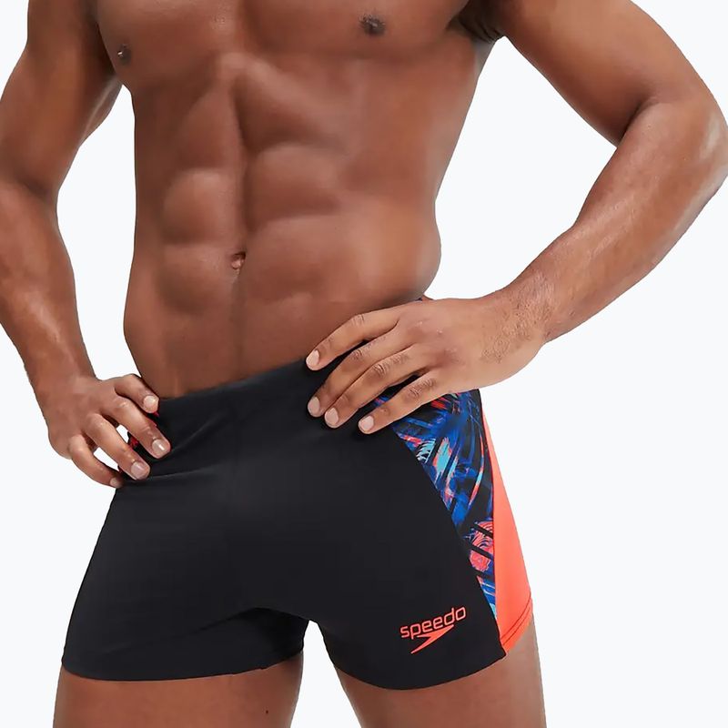 Férfi Speedo ECO END+ Splice úszónadrág fekete/narancssárga 9