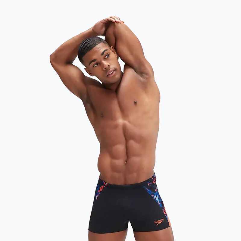 Férfi Speedo ECO END+ Splice úszónadrág fekete/narancssárga 12