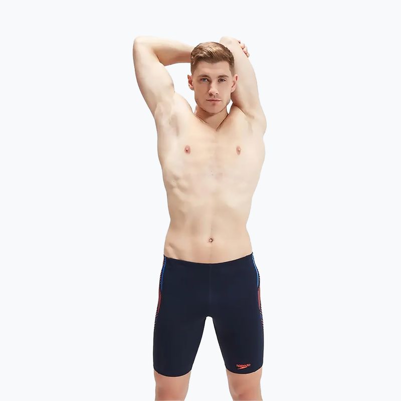 Férfi fürdőruházat Speedo Tech Panel navy/narancs 8