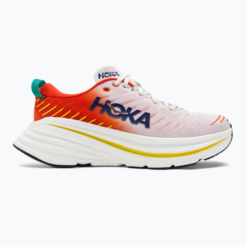 HOKA Bondi X blanc de blanc/flame férfi futócipő 2