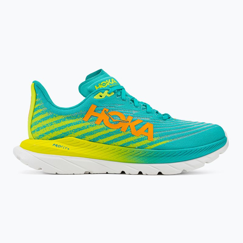 HOKA Mach 5 férfi futócipő kék/sárga 1127893-CEPR 2