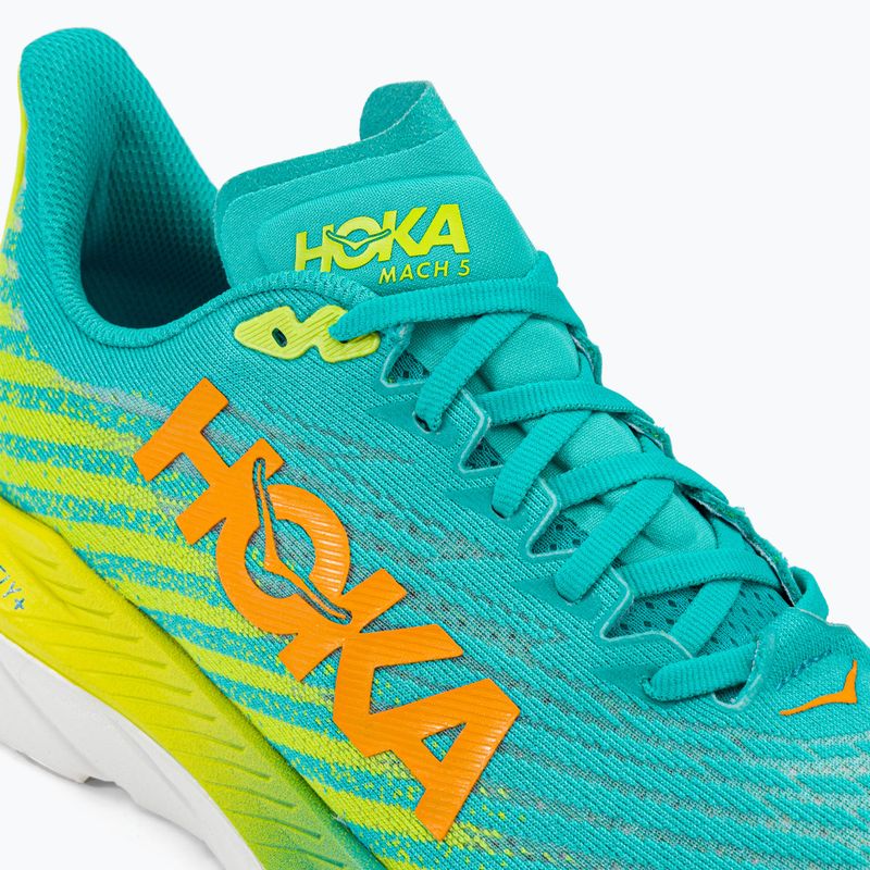 HOKA Mach 5 férfi futócipő kék/sárga 1127893-CEPR 10