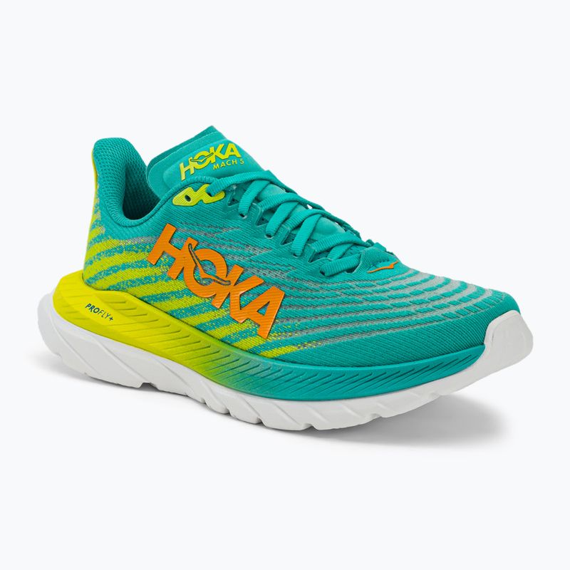 Női futócipő HOKA Mach 5 kék/sárga 1127894-CEPR