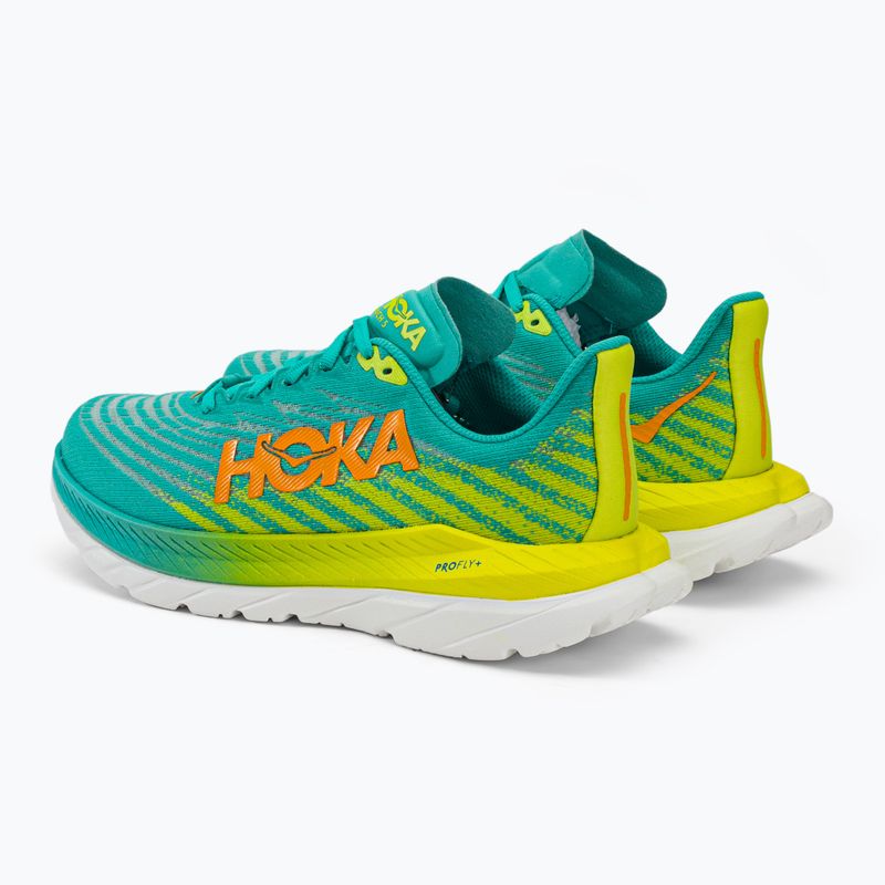 Női futócipő HOKA Mach 5 kék/sárga 1127894-CEPR 4
