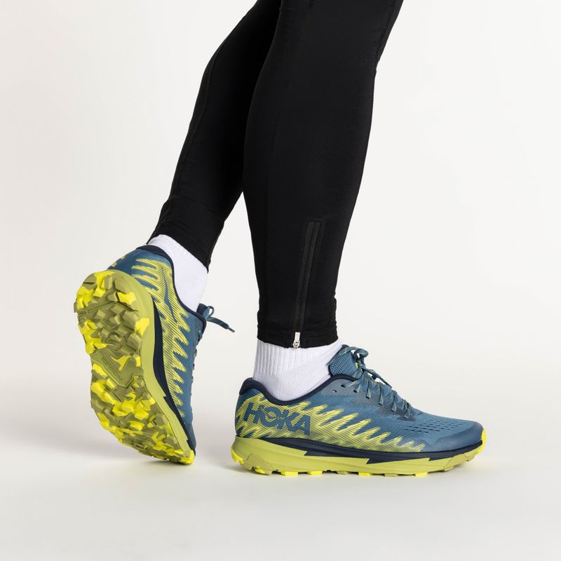 Férfi futócipő  HOKA Torrent 3 bluesteel/dark citron 2