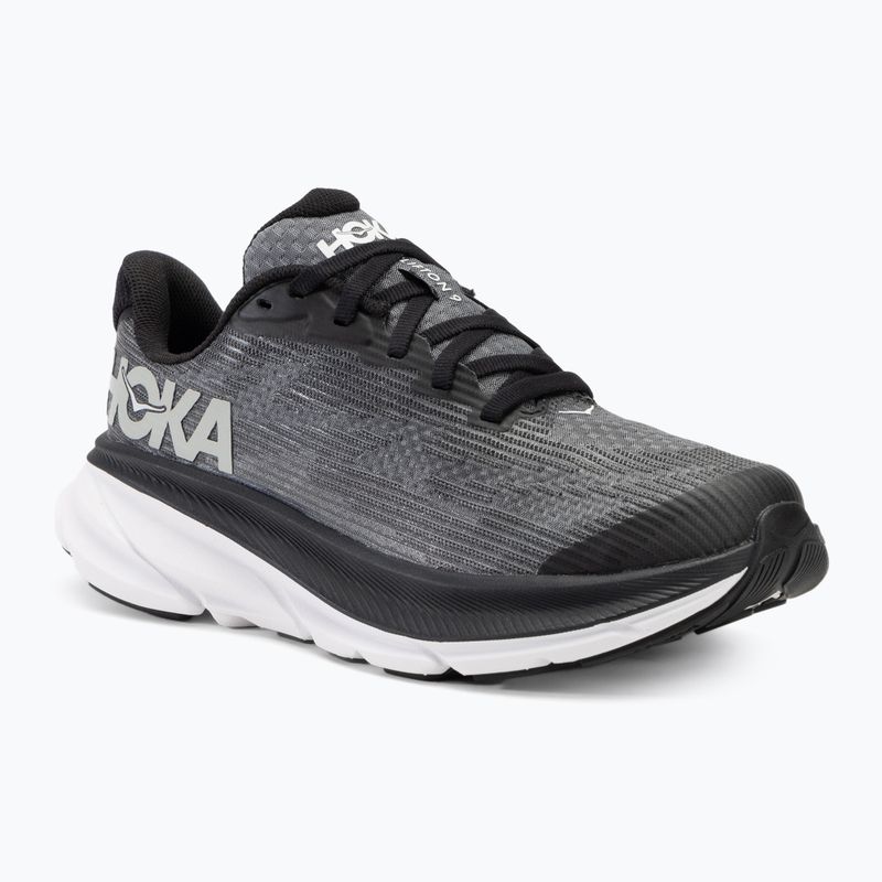 HOKA Clifton 9 fekete/fehér gyermek futócipő