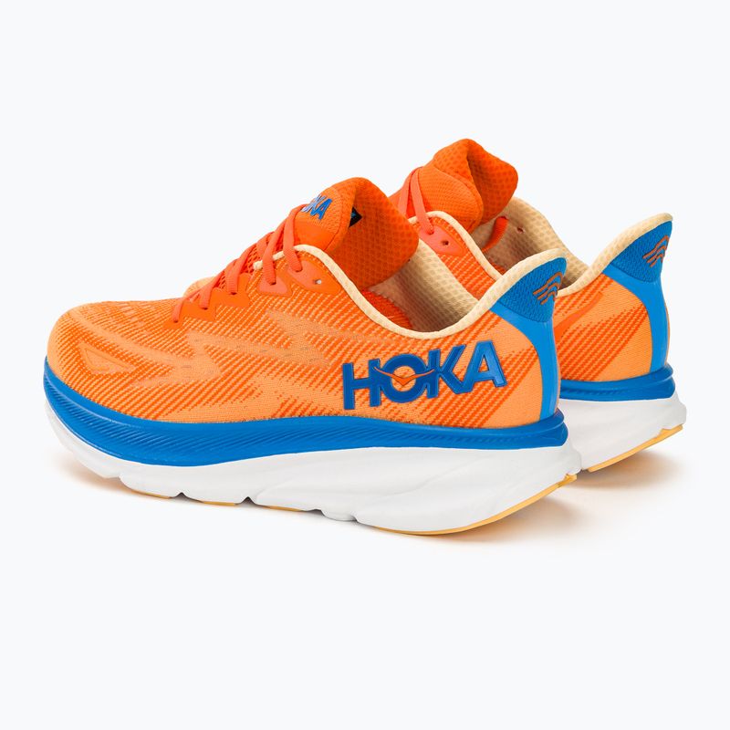 Férfi futócipő  HOKA Clifton 9 Wide vibrant orange/impala 3