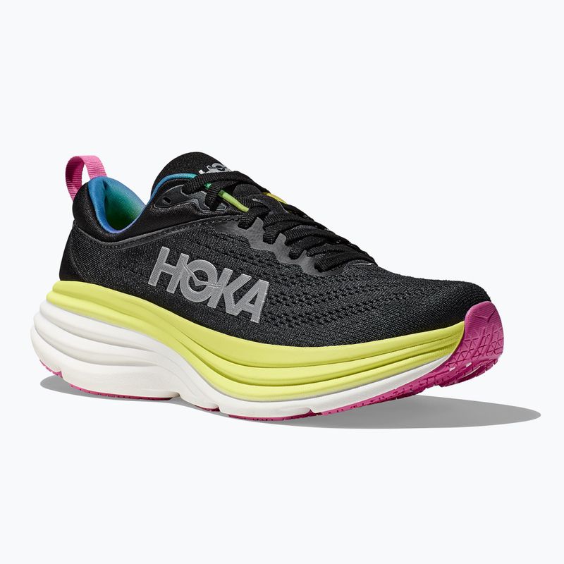 Férfi futócipő HOKA Bondi 8 black/citrus glow