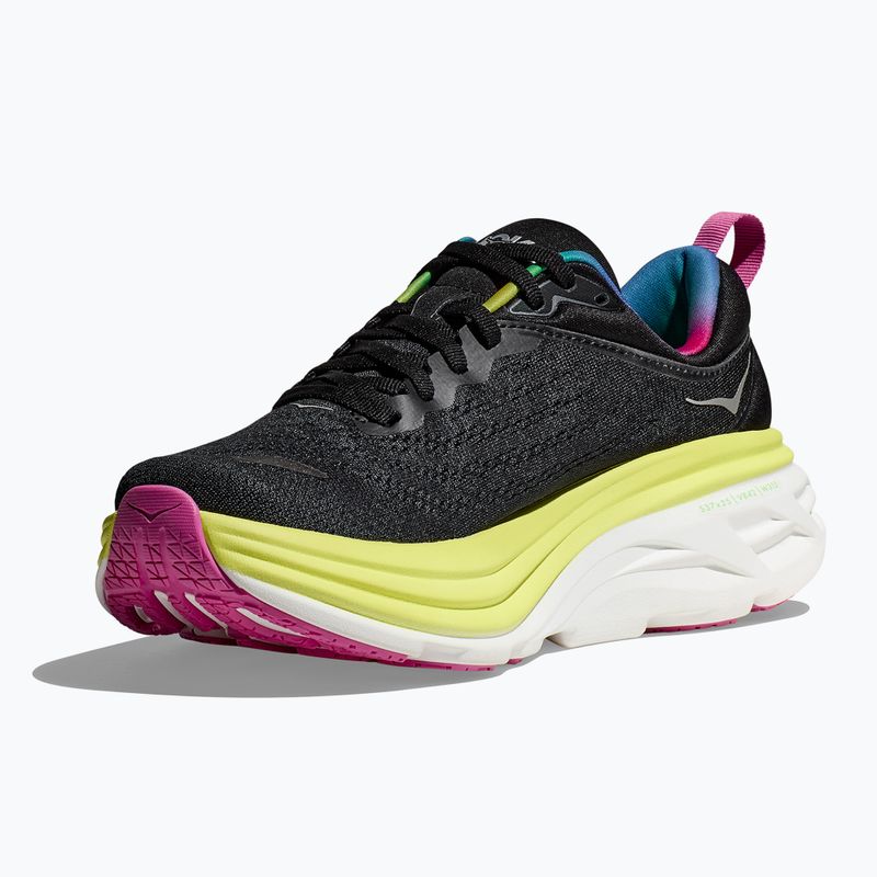 Férfi futócipő HOKA Bondi 8 black/citrus glow 4