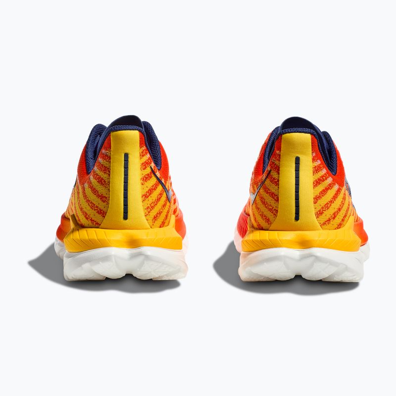 HOKA Mach 5 flame/dandelion férfi futócipő 10
