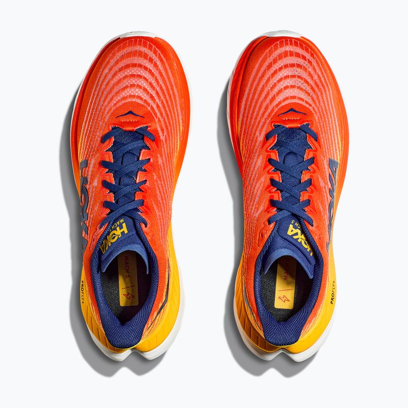 HOKA Mach 5 flame/dandelion férfi futócipő 12