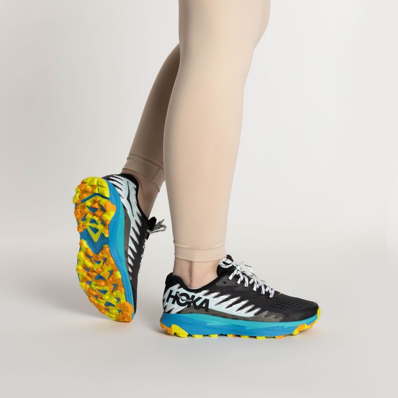 női futócipő  HOKA Torrent 3 black/diva blue 2
