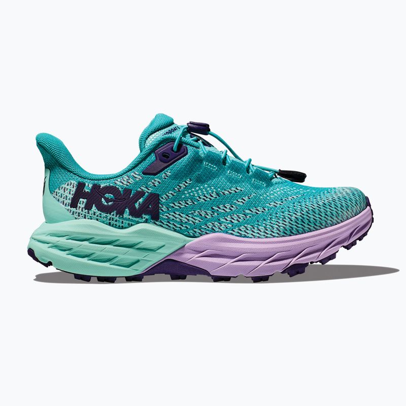 HOKA Speedgoat 5 gyermek futócipő ocean mist/lila köd 8