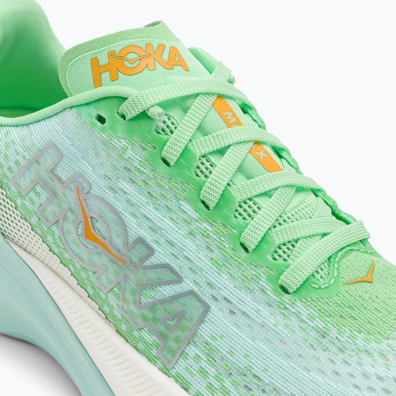 Női futócipő HOKA Mach X lime glow/sunlit ocean 8