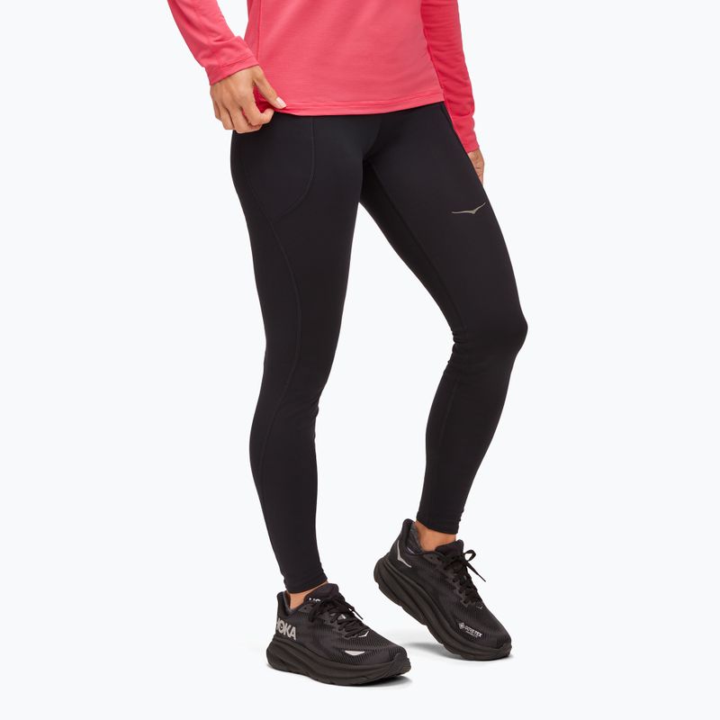 Női futó leggings HOKA Cold Snap Run 28" fekete