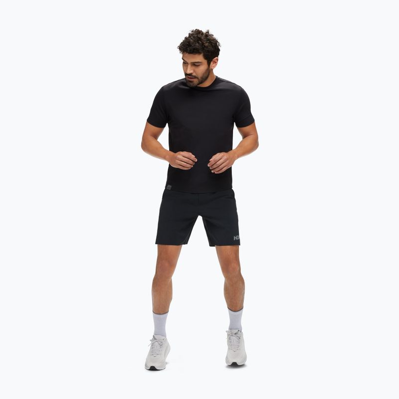 Férfi futópóló HOKA Essential Tee black 2