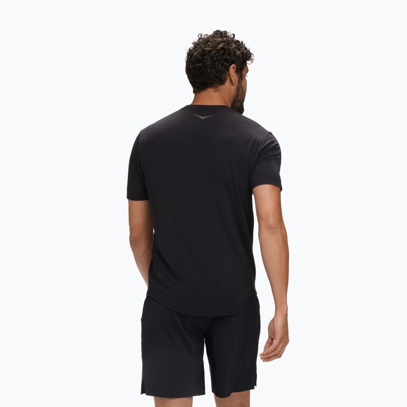 Férfi futópóló HOKA Essential Tee black 3