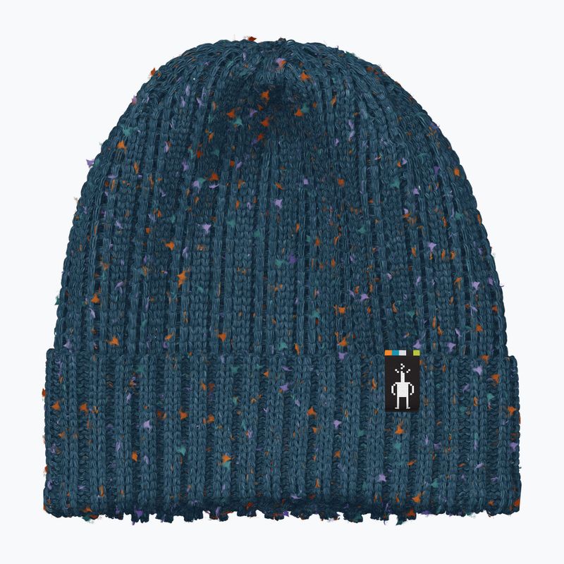 Téli sapka Smartwool Rib Hat twilight blue donegal