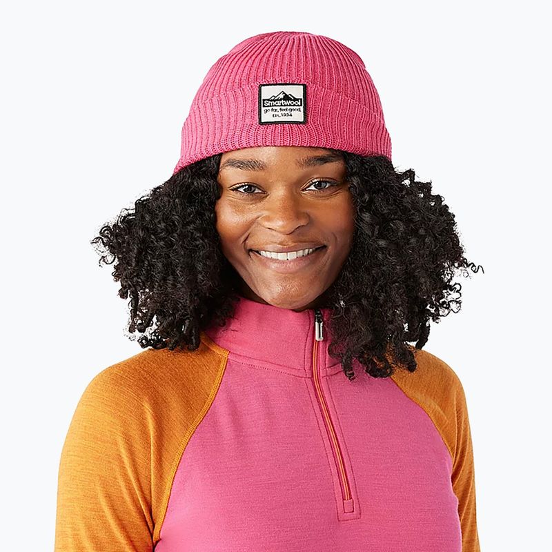 Smartwool téli sapka Smartwool Patch power pink 7