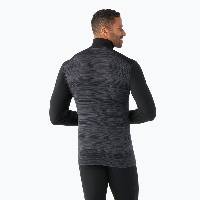 Férfi thermo hosszú ujjú Smartwool Merino 250 Baselayer 1/4 Zip Boxed black color shift 2