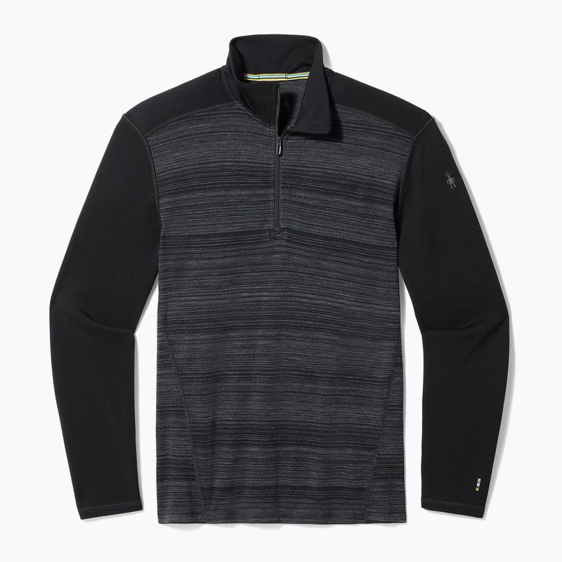 Férfi termoaktív pulóver Smartwool Merino 250 Baselayer 1/4 Zip Boxed fekete színátmenet 3