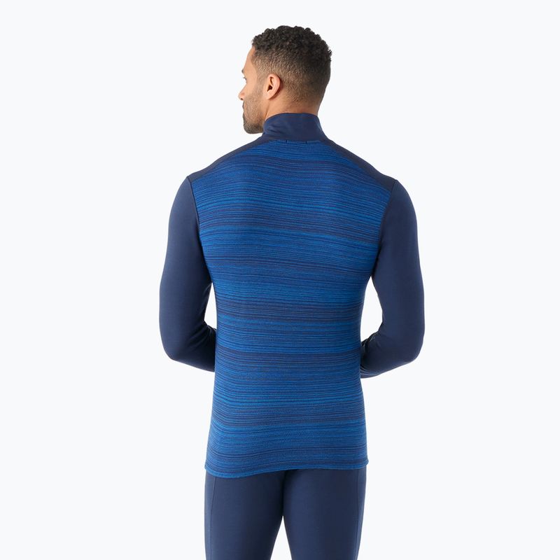 Férfi termoaktív pulóver Smartwool Merino 250 Baselayer 1/4 Zip Boxed deep navy color shift 2
