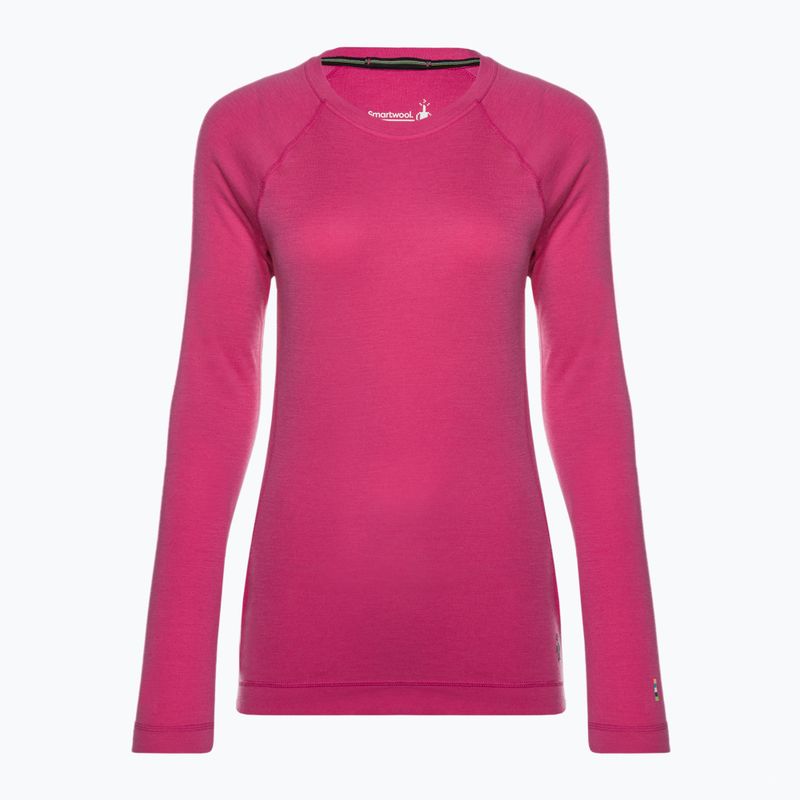 Női Smartwool Merino 250 Baselayer Crew boxed power rózsaszín termál póló 3