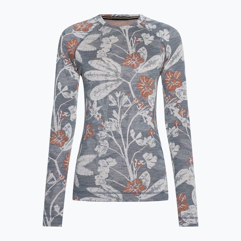 Női termoaktív pulóver Smartwool Merino 250 Baselayer Crew Boxed winter sky floral 3