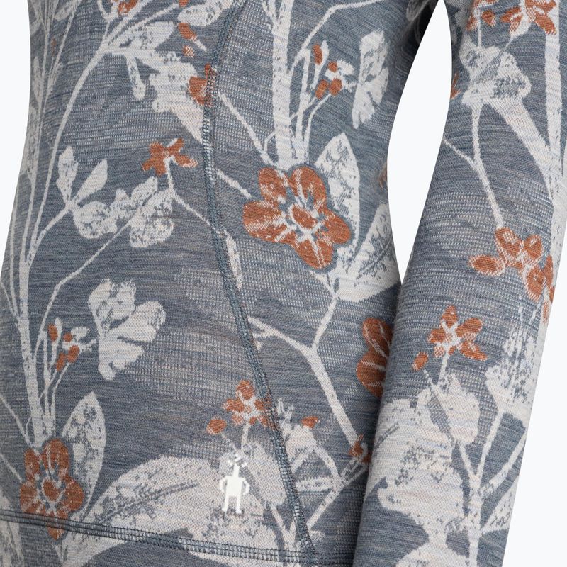 Női termoaktív pulóver Smartwool Merino 250 Baselayer Crew Boxed winter sky floral 6